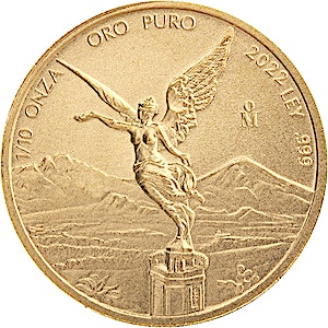 2022 1/10 oz Mexican Gold Libertad Bullion Coin