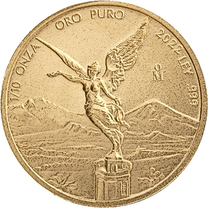 2022 1/10 oz Mexican Gold Libertad Bullion Coin