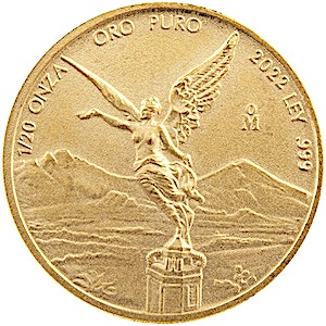 2022 1/20 oz Mexican Gold Libertad Bullion Coin