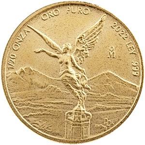2022 1/20 oz Mexican Gold Libertad Bullion Coin