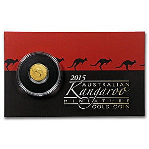 2015 0.5 Gram Australian Gold Kangaroo Nugget Bullion Coin