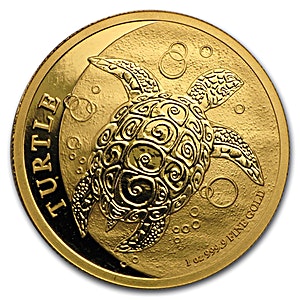 2016 1 oz Niue Gold Hawksbill Turtle Bullion Coin