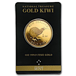 1 oz New Zealand Gold Kiwi Bullion Round