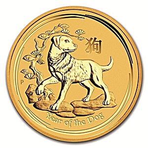 Australian Gold Lunar Series 2018 - Year of the Dog - 1/2 oz Australian Gold Lunar Series 2018 - Year of the Dog - 1/2 oz