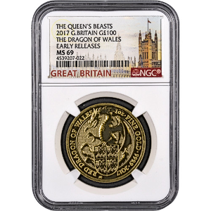 2017 1 oz United Kingdom Queen's Beast 