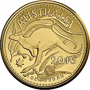 2016 1 oz Royal Australian Mint Gold Kangaroo Bullion Coin