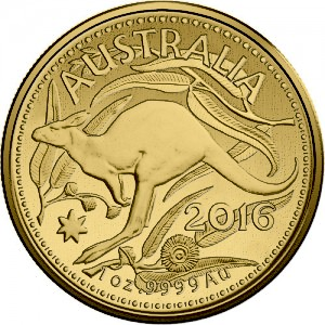 2016 1 oz Royal Australian Mint Gold Kangaroo Bullion Coin