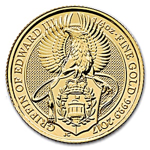 2017 1/4 oz United Kingdom Queen's Beast 