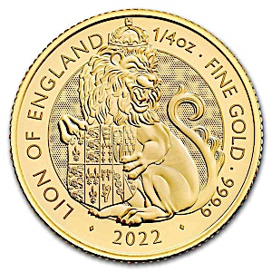 2022 1/4 oz United Kingdom Tudor Beasts 