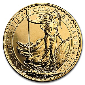 1993 1 oz United Kingdom Gold Britannia Bullion Coin