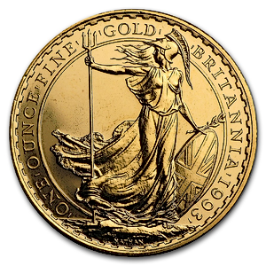 1993 1 oz United Kingdom Gold Britannia Bullion Coin