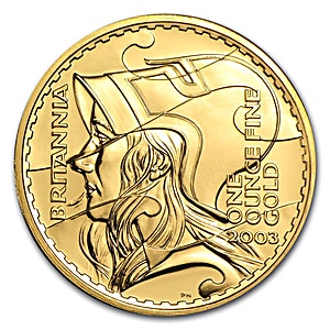 2003 1 oz United Kingdom Gold Britannia Bullion Coin