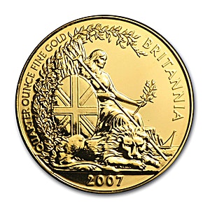 2007 1/4 oz United Kingdom Gold Britannia Bullion Coin