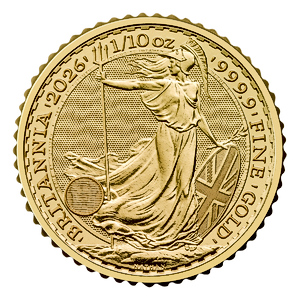 2026 1/10 oz United Kingdom Gold Britannia Bullion Coin