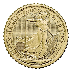 2027 1/10 oz United Kingdom Gold Britannia Bullion Coin