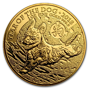 2018 1 oz United Kingdom Lunar Series 