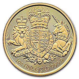 2022 1 oz United Kingdom Royal Arms Gold Bullion Coin