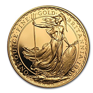 1989 1 oz United Kingdom Gold Britannia Proof Bullion Coin