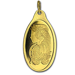 1 Gram PAMP Gold Bullion Pendant (Pre-Owned in Good Condition)