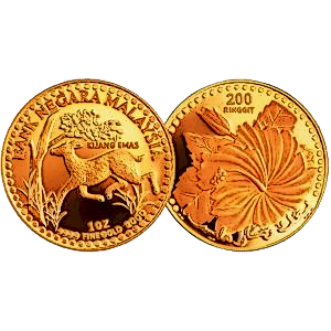 2003 1 oz Malaysian Kijang Emas Gold Bullion Coin