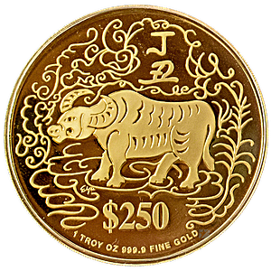 Singapore Mint Gold Ox 1997 - With Box and COA - 1 oz Singapore Mint Gold Ox 1997 - With Box and COA - 1 oz