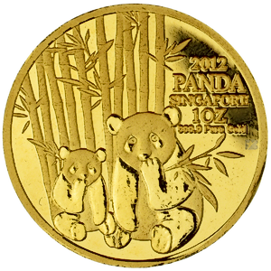 1 oz Panda Gold Bullion Round