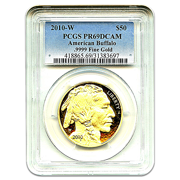 American Gold Buffalo 2010 - Proof - Graded PR 69 by PCGS - 1 oz American Gold Buffalo 2010 - Proof - Graded PR 69 by PCGS - 1 oz