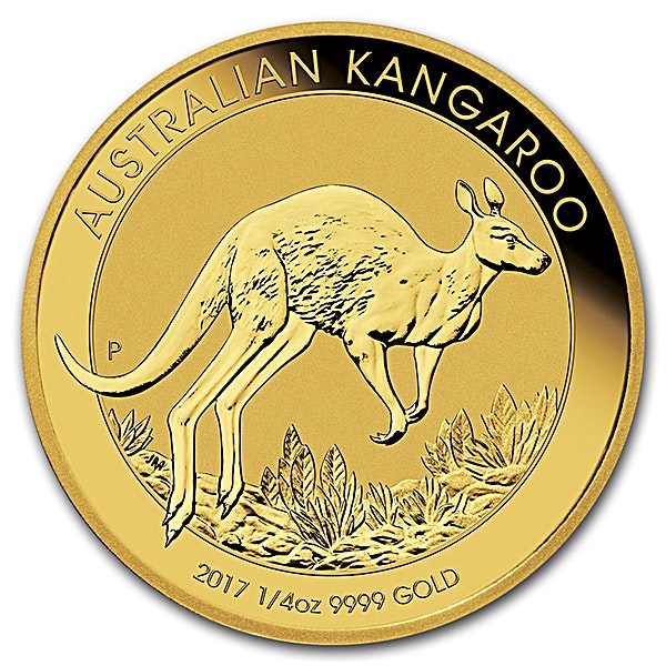 Australian Gold Kangaroo Nugget 2017 - 1/4 oz Australian Gold Kangaroo Nugget 2017 - 1/4 oz