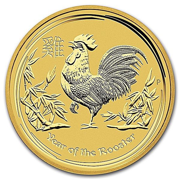 Australian Gold Lunar Series 2017 - Year of the Rooster - 1/20 oz Australian Gold Lunar Series 2017 - Year of the Rooster - 1/20 oz