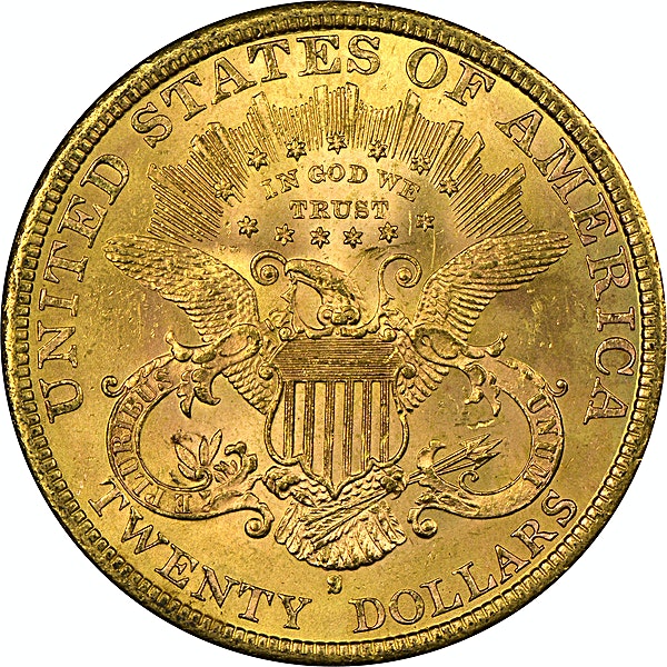 1884 $20 St. Gaudens Gold Double Eagle