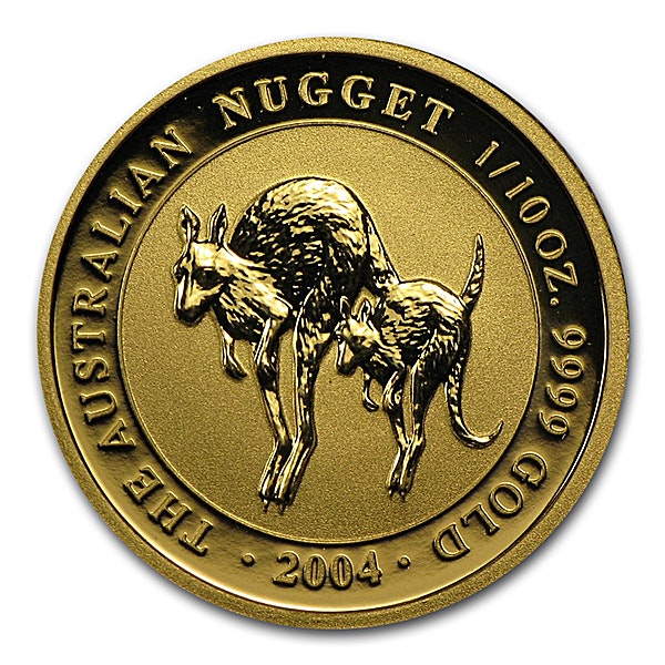 Australian Gold Kangaroo Nugget 2005 - 1/10 oz Australian Gold Kangaroo Nugget 2005 - 1/10 oz