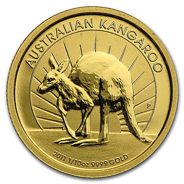 Australian Gold Kangaroo Nugget 2011 - 1/10 oz Australian Gold Kangaroo Nugget 2011 - 1/10 oz