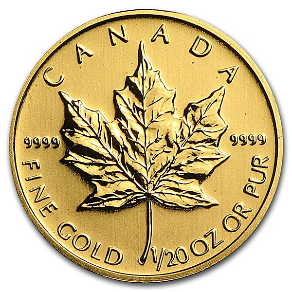 Canadian Gold Maple Various Years - 1/20 oz Canadian Gold Maple Various Years - 1/20 oz