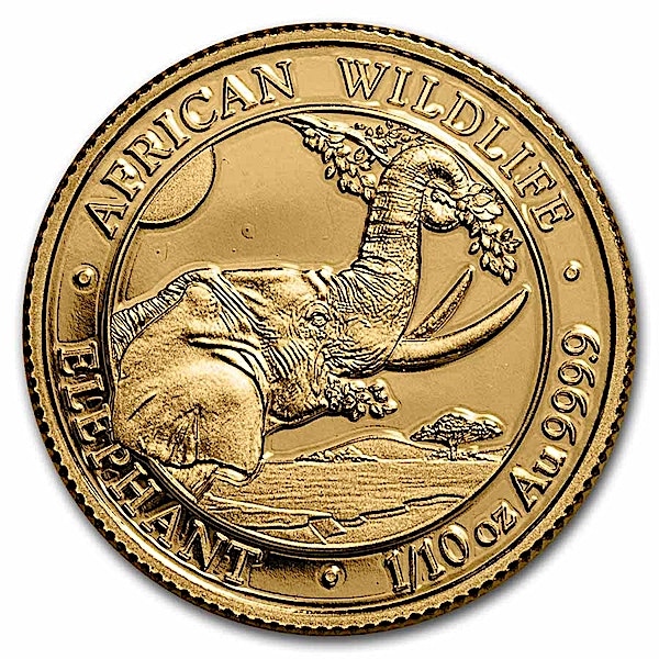 Somalian Gold Elephant 2023 1 10 Oz BullionStar 1-oz-royal-canadian-mint-gold-bar-gold-hub-inc