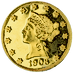24-Karat 8.36 Gram Prize Jewellery Modern Flower Gold Medallion thumbnail