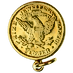 22-Karat 8.46 Gram Prize Jewellery Modern Flower Gold Medallion thumbnail