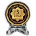 21.25 gram Public Gold 5 Dinar Gold Coin (Pre-Owned in Good Condition) thumbnail