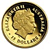 2002 1/10 oz Australian Gold Kangaroo Nugget Proof Bullion Coin thumbnail