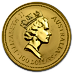 1989 1 oz Australian Gold Kangaroo Nugget Bullion Coin thumbnail