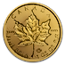 2019 1 oz Canadian Gold Maple Leaf Bullion Coin - Incuse Design thumbnail