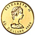 1988 1/2 oz Canadian Gold Maple Leaf Bullion Coin thumbnail