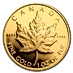 1989 1 oz Canadian Gold Maple Leaf Proof Bullion Coin thumbnail
