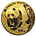 2001 1/4 oz Chinese Gold Panda Bullion Coin thumbnail
