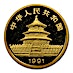 1991 1/20 oz Chinese Gold Panda Bullion Coin thumbnail