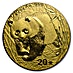 Chinese Gold Panda 2001 - 1/20 oz thumbnail