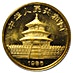 1986 1/10 oz Chinese Gold Panda Bullion Coin thumbnail