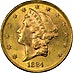 1884 $20 St. Gaudens Gold Double Eagle thumbnail