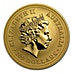 2001 1 oz Australian Gold Kangaroo Nugget Bullion Coin thumbnail