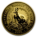 2001 1 oz Australian Gold Kangaroo Nugget Bullion Coin thumbnail