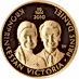 2010 10.8 Gram Gold Swedish Gold 2000 Kronor Coin - Wedding of Crown Princess Victoria and Daniel Westling thumbnail